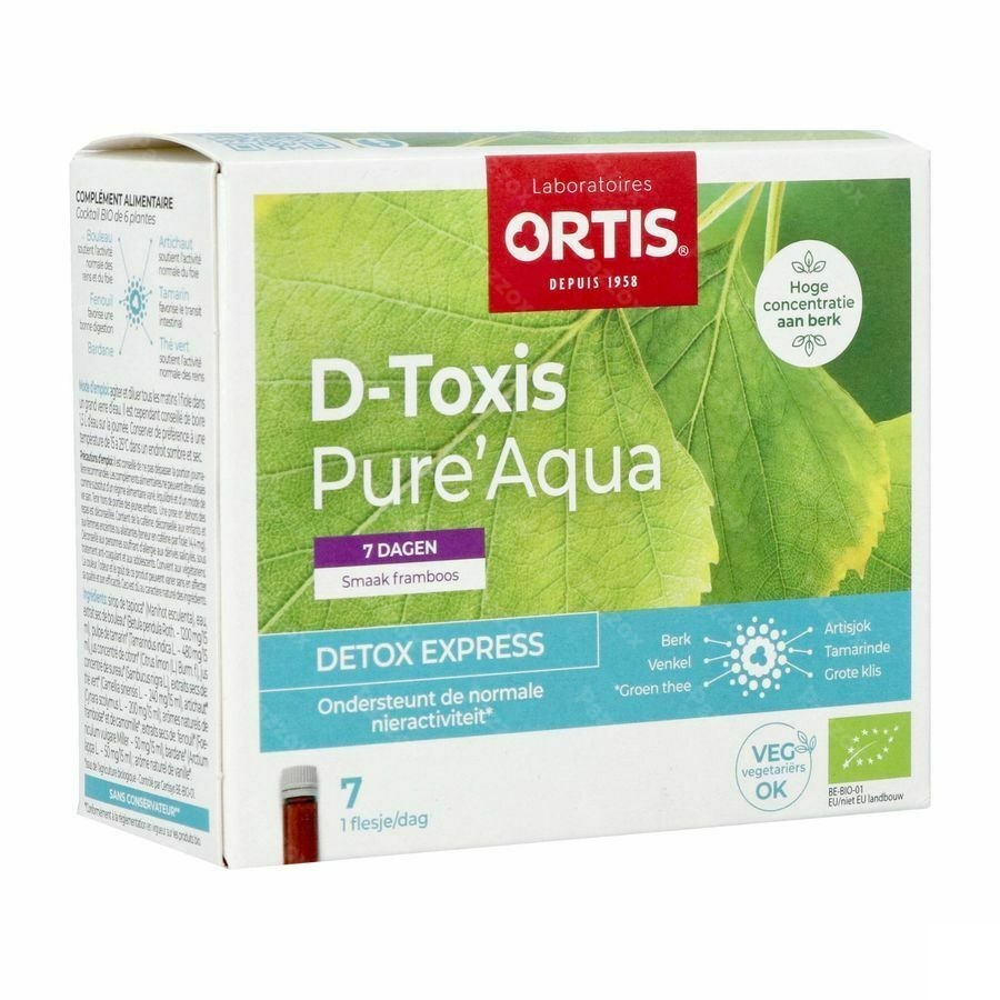 D Toxis Pure Aqua Framboos 7x15ml