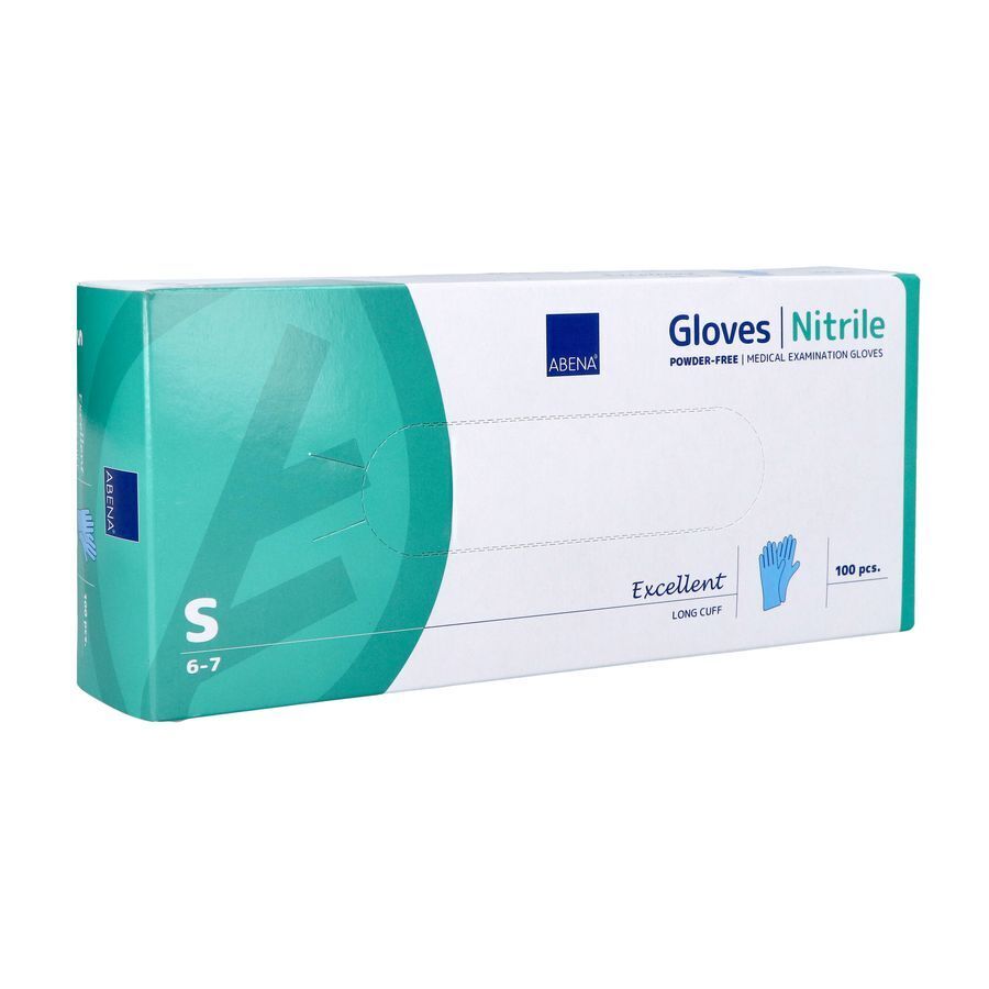 Abena Excellent Handschoen Nitrile S Blauw