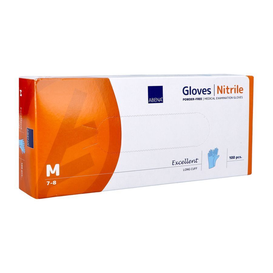 Abena Excellent Handschoen Nitrile M Blauw