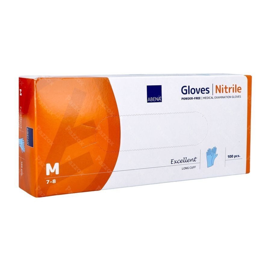 Abena Excellent Handschoen Nitrile M Blauw