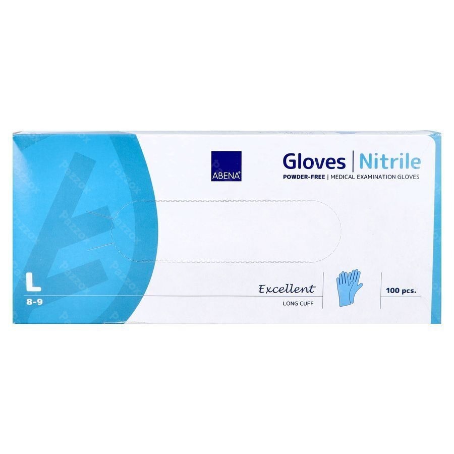 Abena Excellent Handschoen Nitrile l Blauw