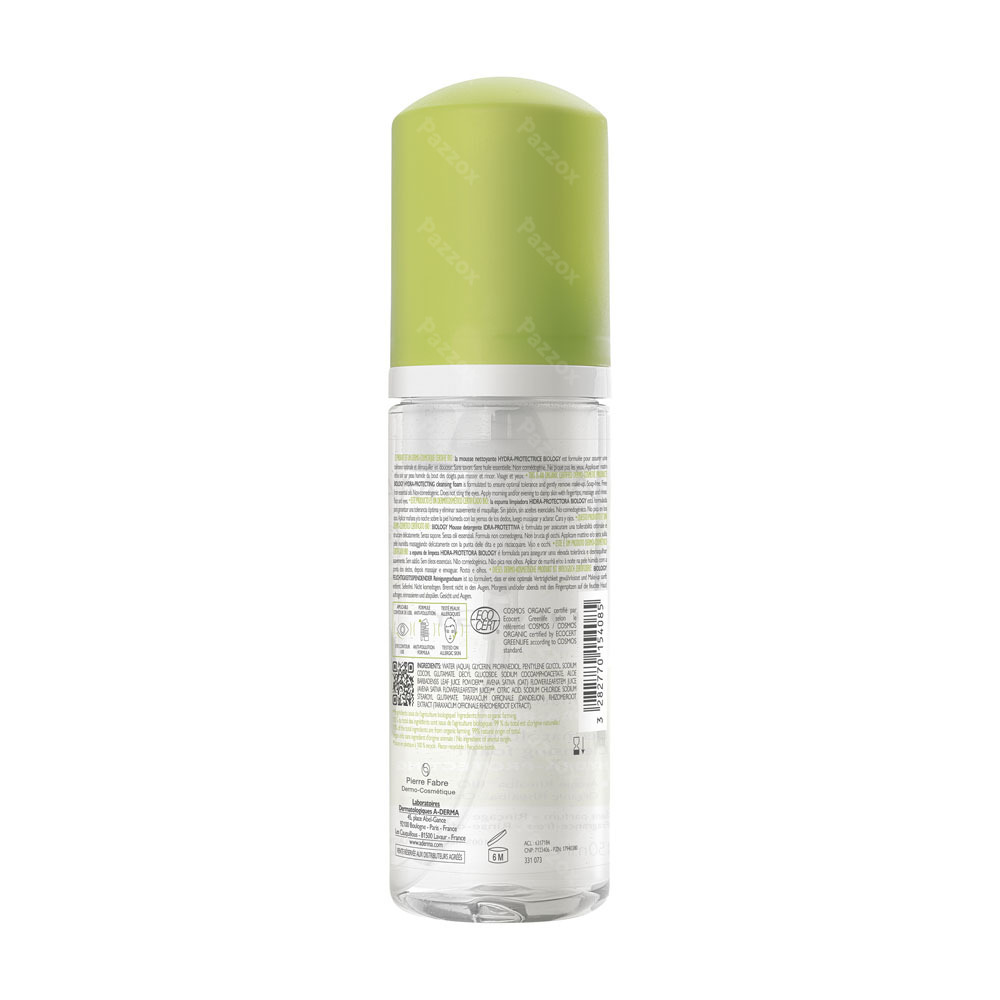A-Derma Biology Hydraterend en Beschermend Reinigingsschuim 150ml