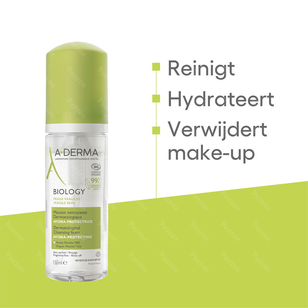 A-Derma Biology Hydraterend en Beschermend Reinigingsschuim 150ml