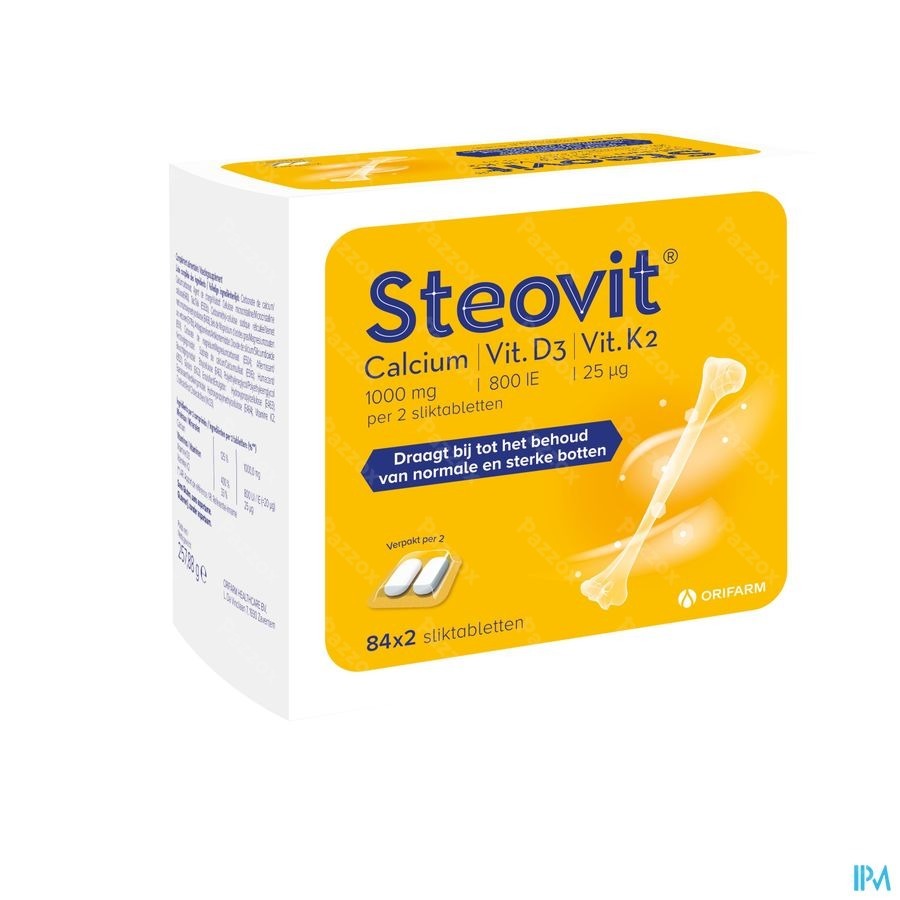 Steovit Calcium Vitamine D3 en Vitamine K2 84x2 Tabletten