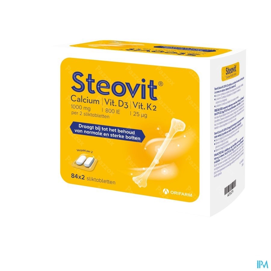 Steovit Calcium Vitamine D3 en Vitamine K2 84x2 Tabletten