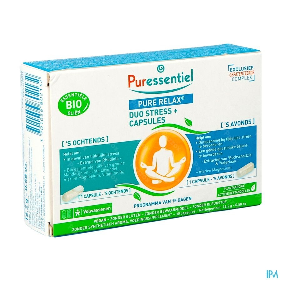 Puressentiel Pure Relax Duo Stress Caps 30