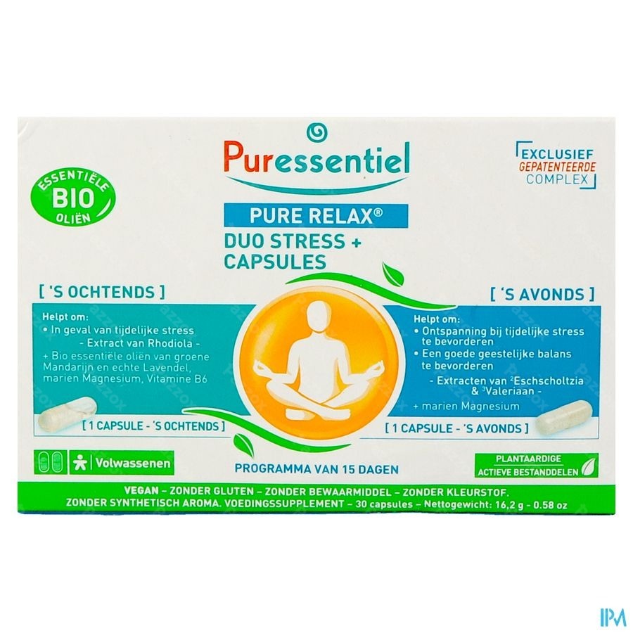 Puressentiel Pure Relax Duo Stress Caps 30