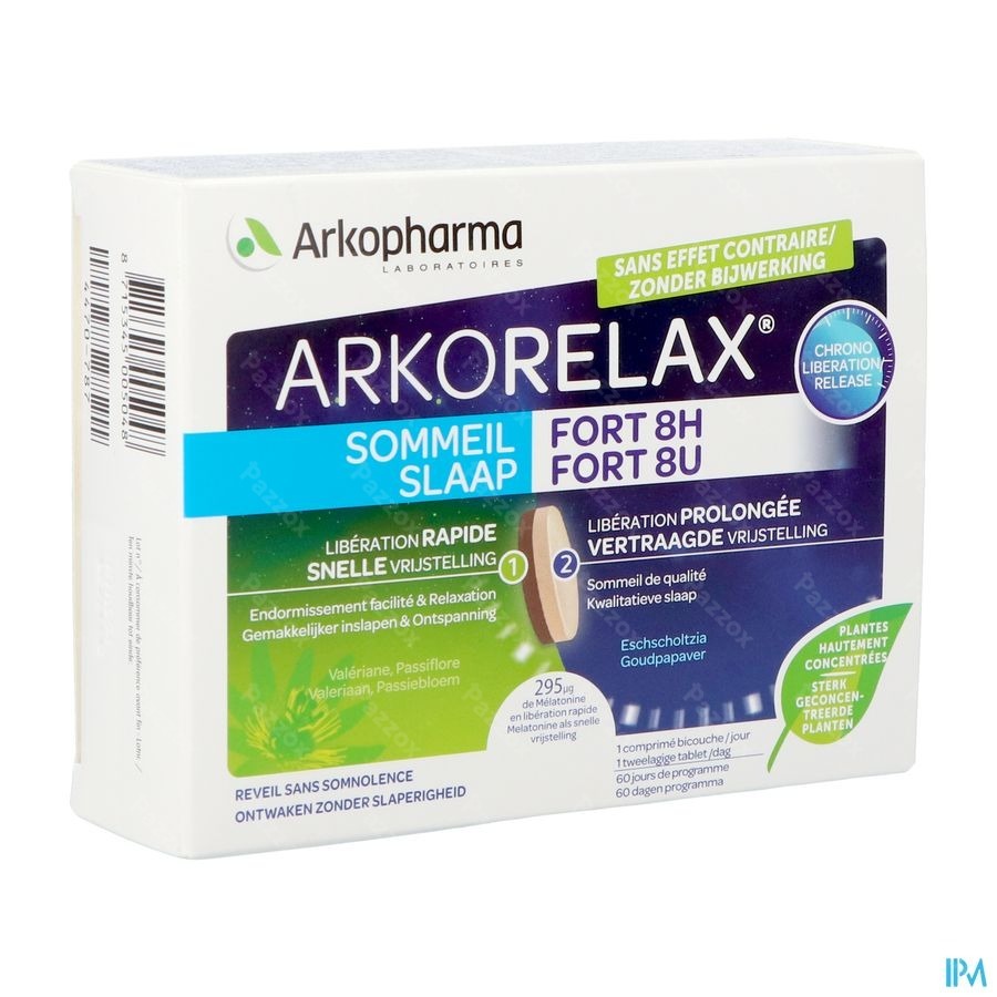 Arkorelax Slaap Fort 8h 60 Tabletten