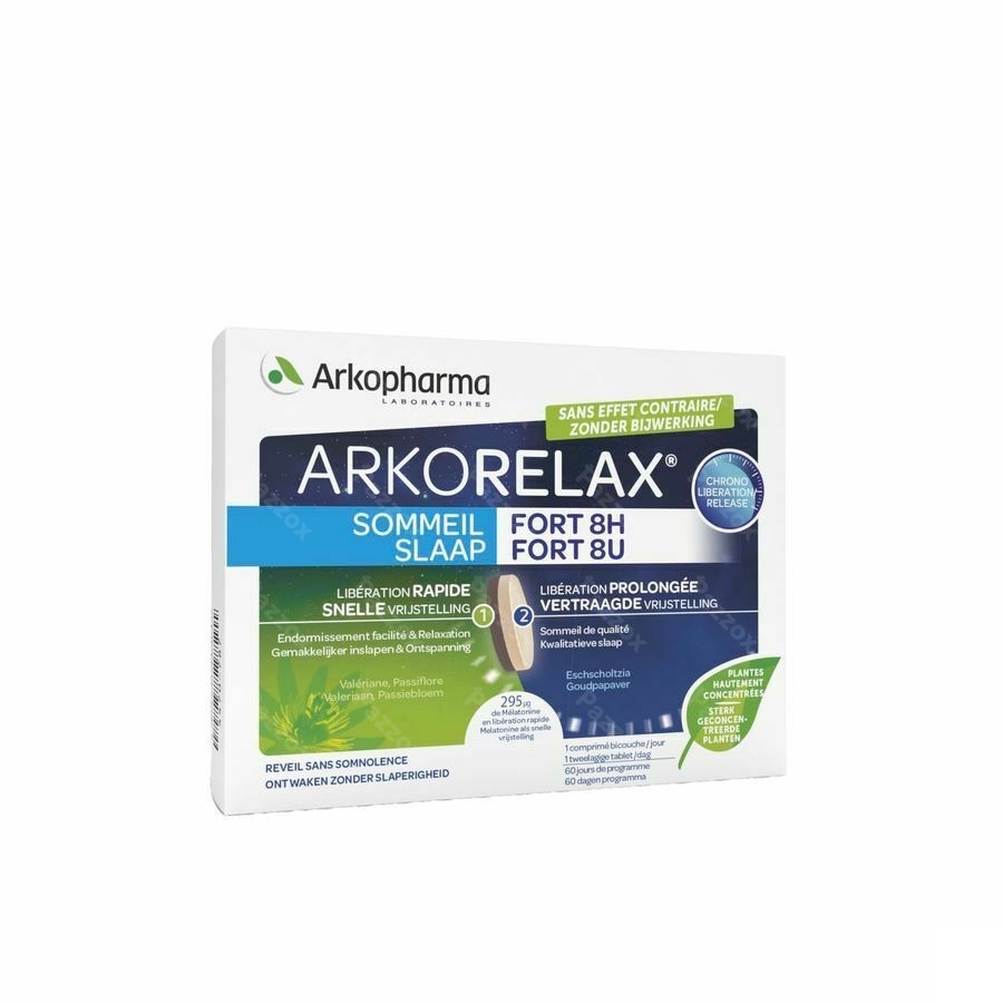 Arkorelax Slaap Fort 8h 60 Tabletten
