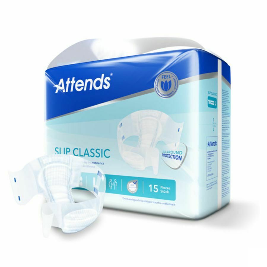 Attends Slip Classic 10 Large - 1 pak van 15 stuks