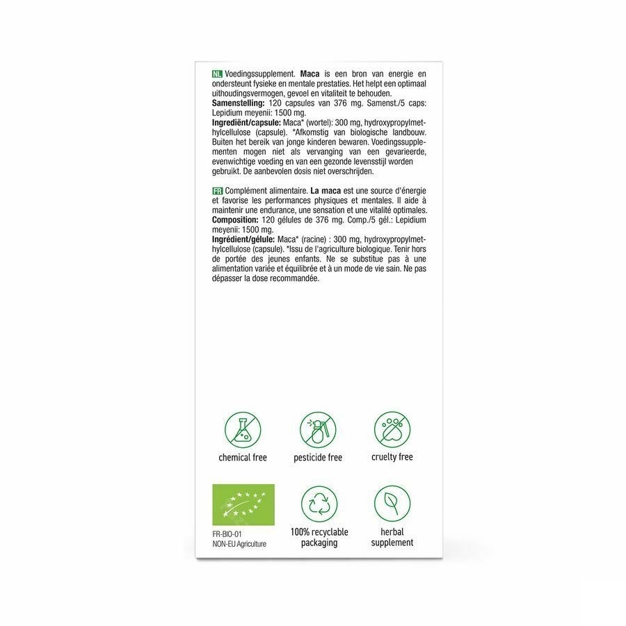 Purasana Maca Bio 120 Capsules