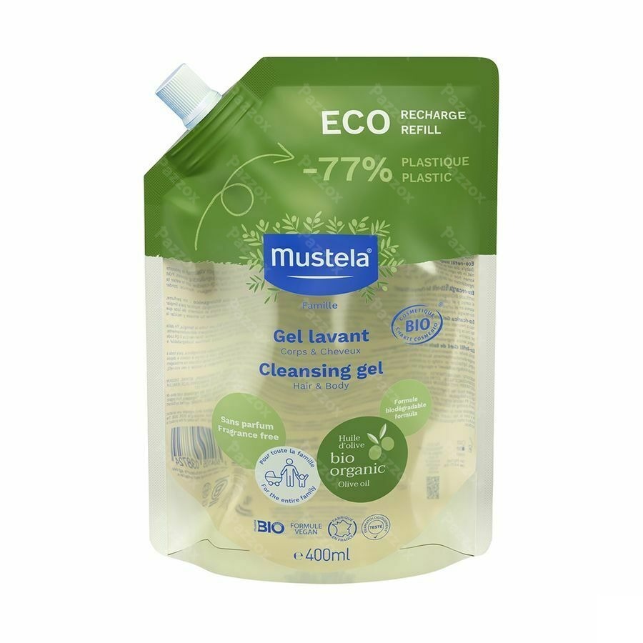Mustela Fam Bio Wasgel Eco Refill 400ml