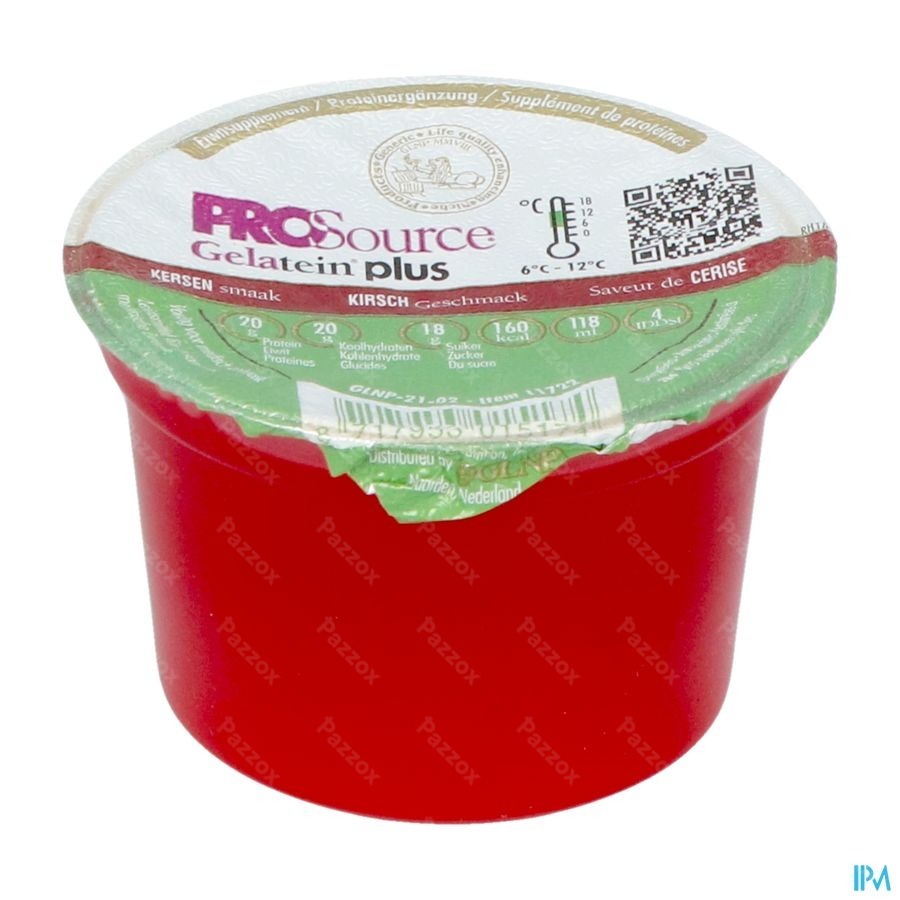 Prosource Gelatein Plus Kers 20g Eiwit 118ml