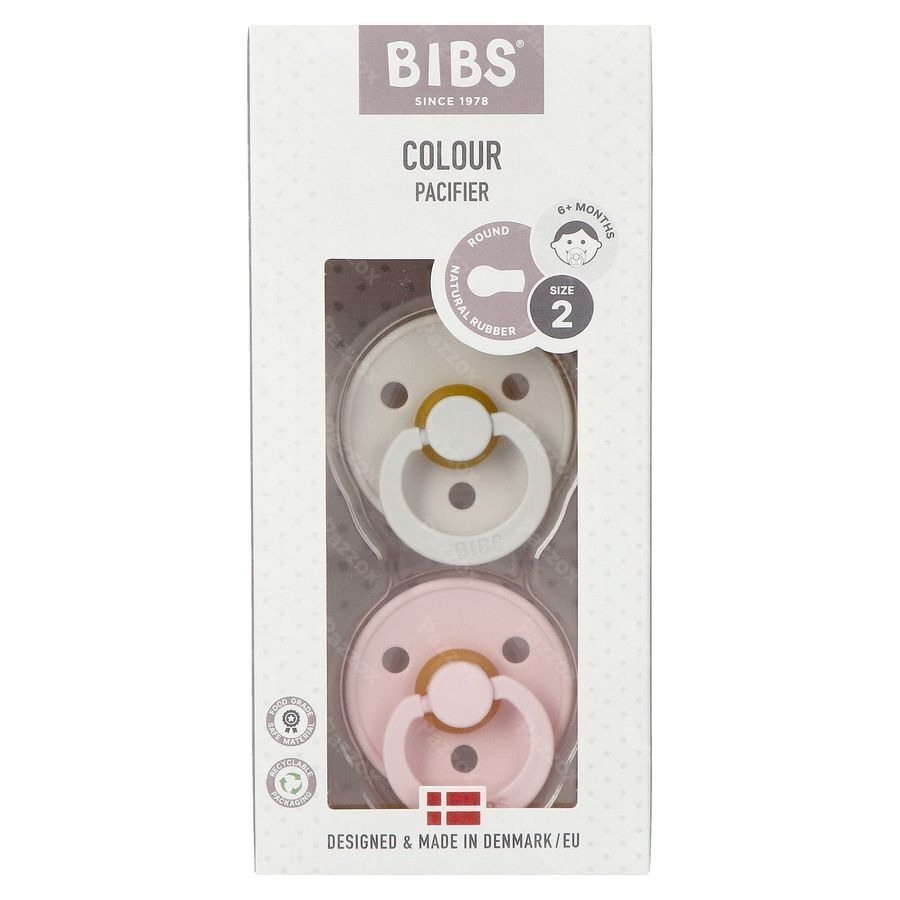 Bibs 2 Fopspeen Duo Haze/blossom 2