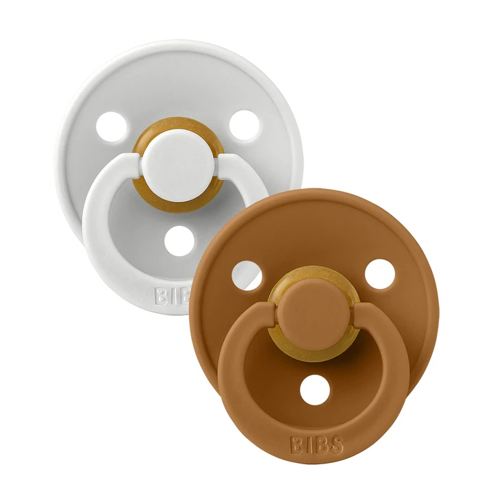BiBS - Colour Pacifier - Stage 2 Fopspeen - 2 stuks - Haze / Caramel