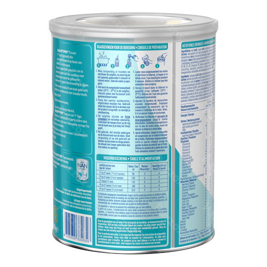 Nestlé Nan Optipro 1 Zuigelingenmelk Baby 0-6 Maanden 800g 