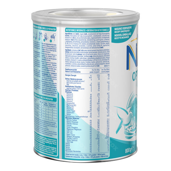 Nestlé Nan Optipro 1 Zuigelingenmelk Baby 0-6 Maanden 800g 
