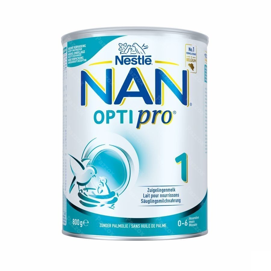 Nestlé Nan Optipro 1 Zuigelingenmelk Baby 0-6 Maanden 800g 
