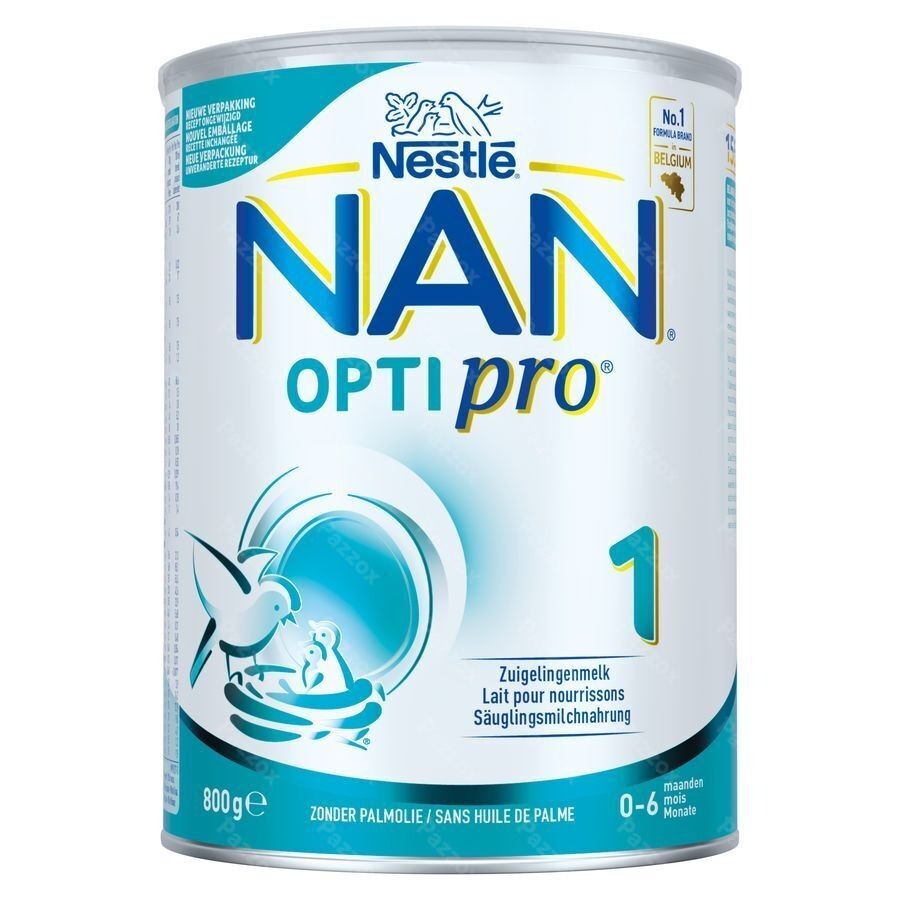 Nestlé Nan Optipro 1 Zuigelingenmelk Baby 0-6 Maanden 800g 