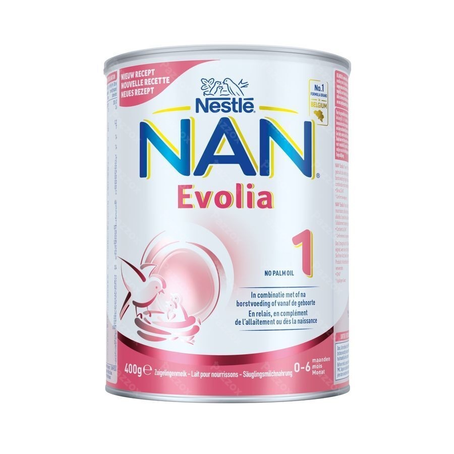 Nan Evolia 1 Zuigelingenmelk 0-6 Maanden Nieuwe Formule 400g