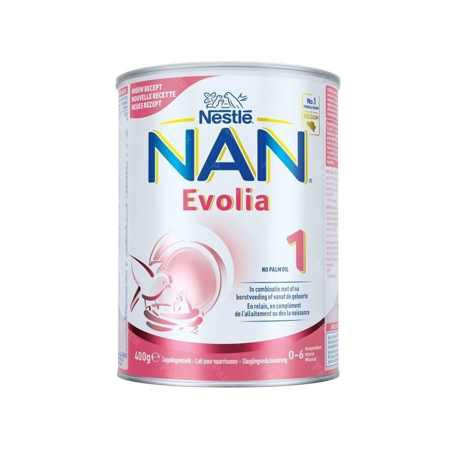 Nan Evolia 1 Zuigelingenmelk 0-6 Maanden Nieuwe Formule 400g