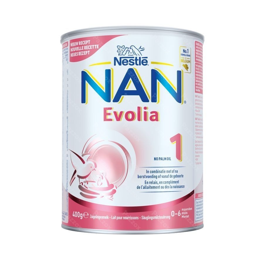 Nan Evolia 1 Zuigelingenmelk 0-6 Maanden Nieuwe Formule 400g