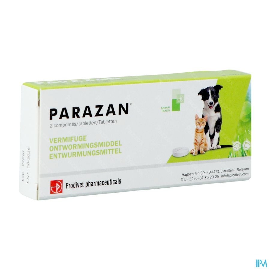 Parazan Ontwormingsmiddel 2 Tabletten