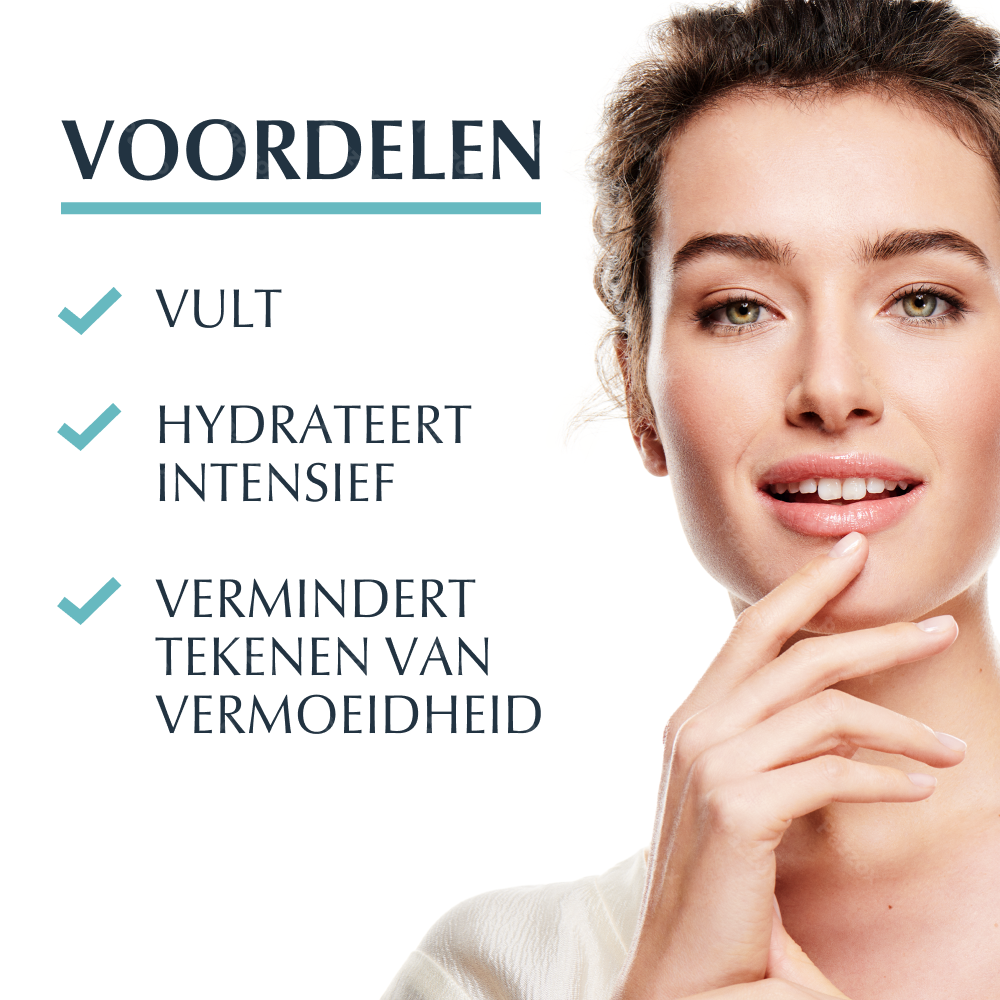 Eucerin Hyaluron-Filler + 3x Effect Hydratatie Booster Nacht Gel-Crème Anti-Age en Rimpels Pot 50ml