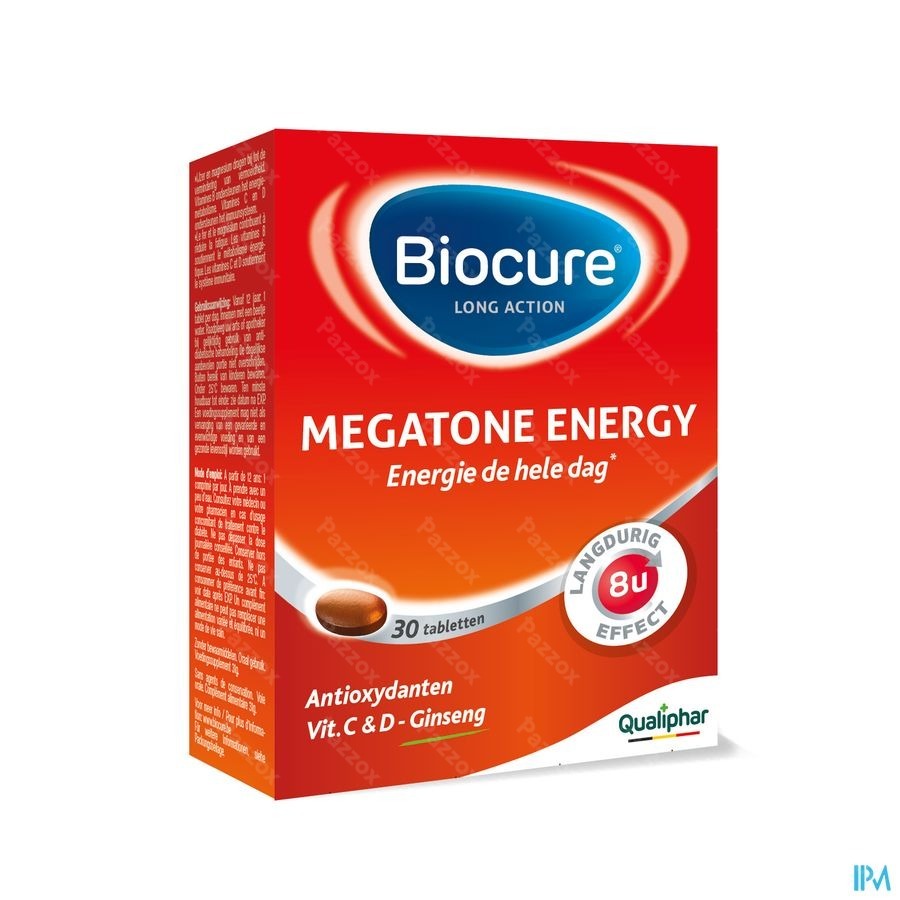 Biocure Long Action Megatone Energy 30 Tabletten Promo -€5