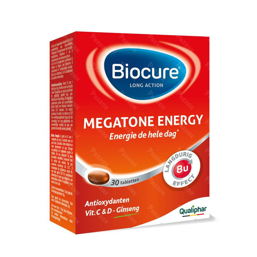 Biocure Long Action Megatone Energy 30 Tabletten