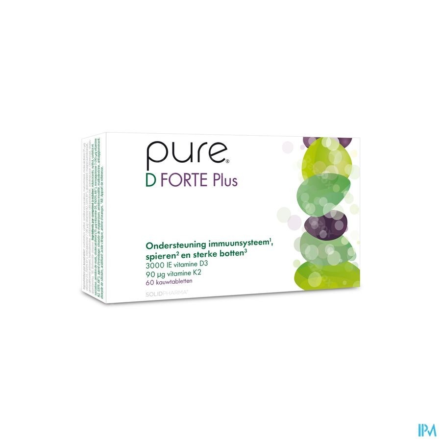 Pure D Forte Plus 60 Kauwtabletten 