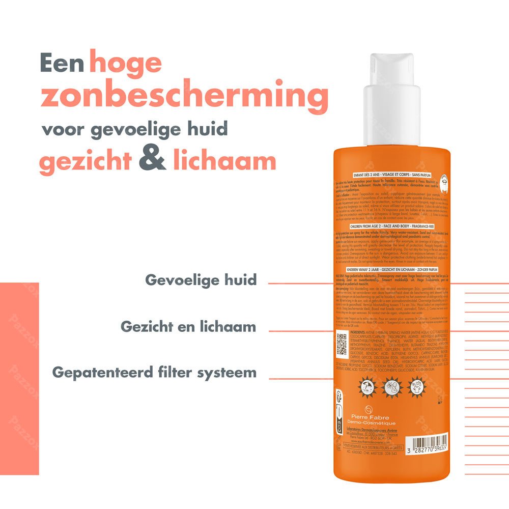 Avène Zon SPF 50+ Familie Spray 400ml