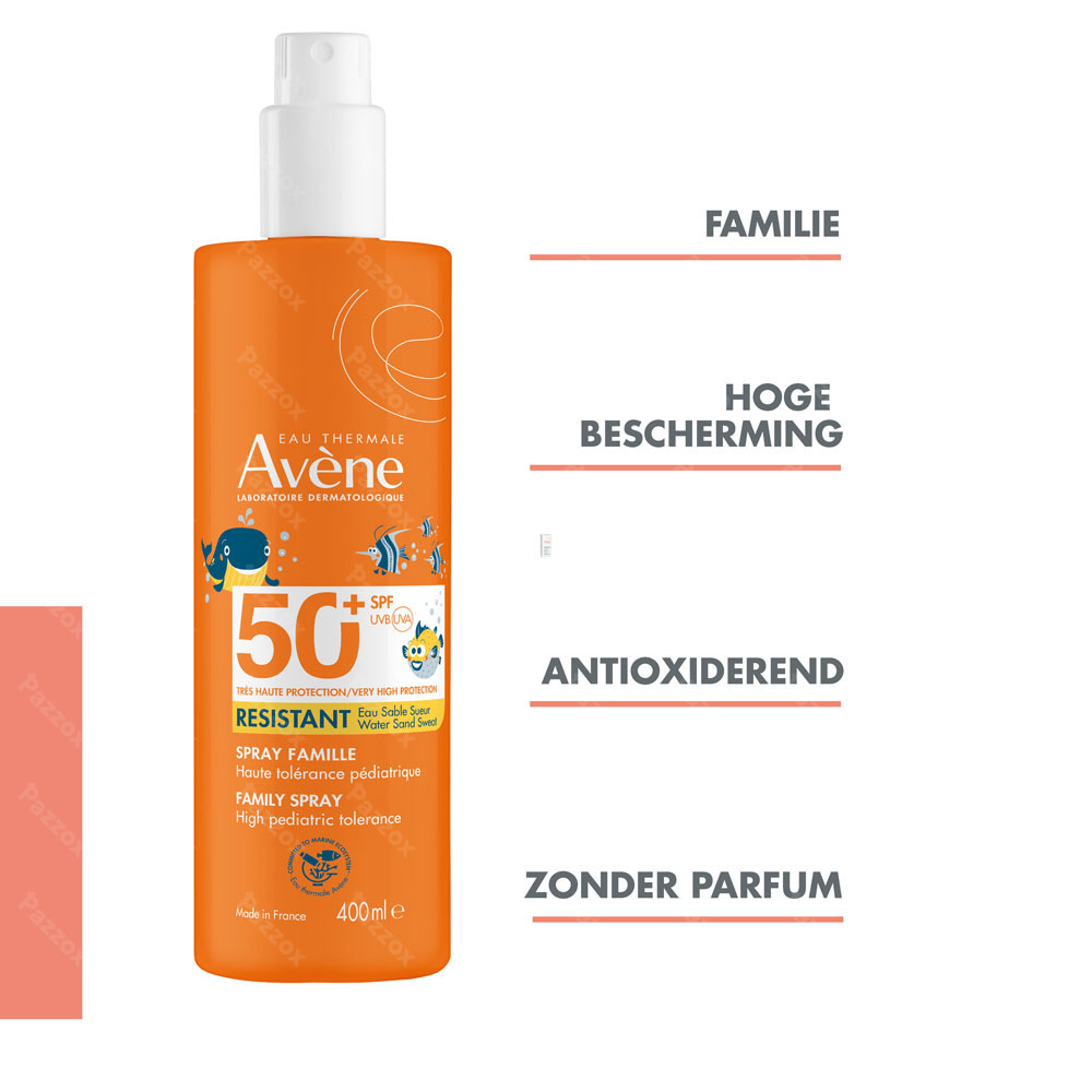 Avène Zon SPF 50+ Familie Spray 400ml