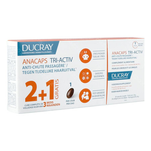 Ducray Anacaps Tri-Activ 3x30 Capsules Promo