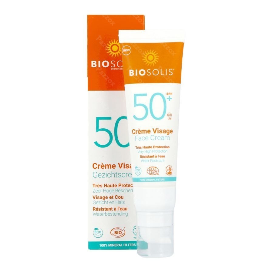 Biosolis Zonnecrème Gezicht SPF50+ 50ml