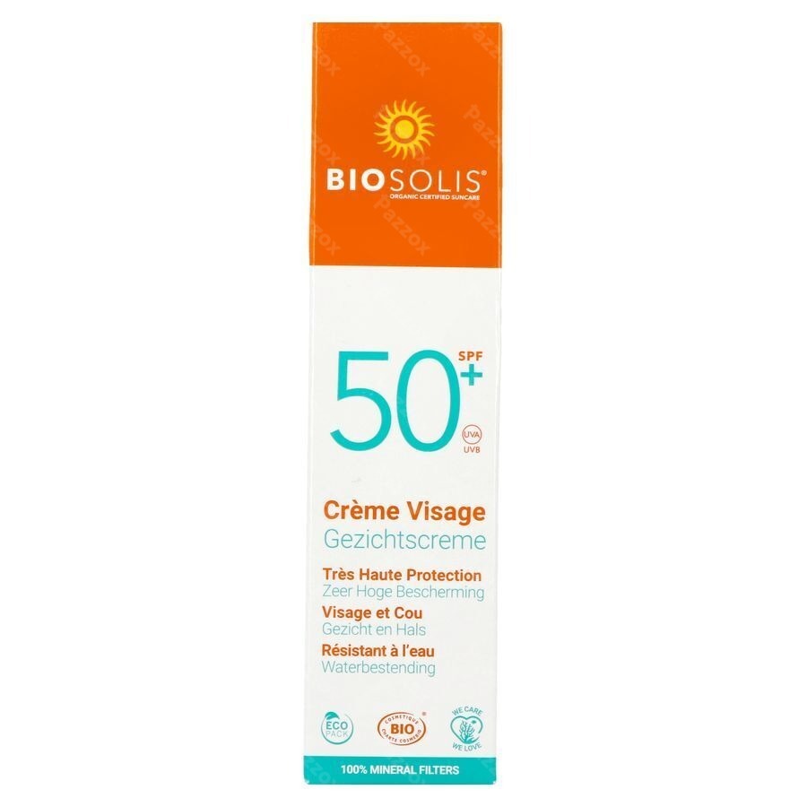 Biosolis Zonnecrème Gezicht SPF50+ 50ml