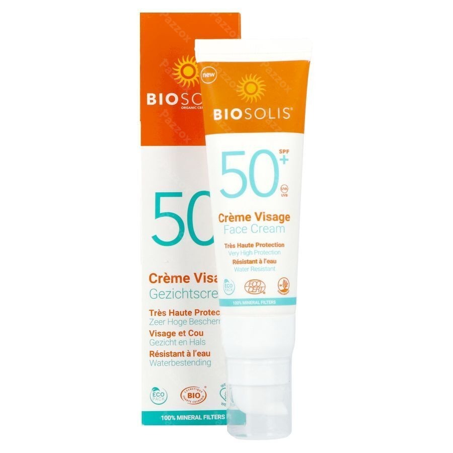 Biosolis Zonnecrème Gezicht SPF50+ 50ml