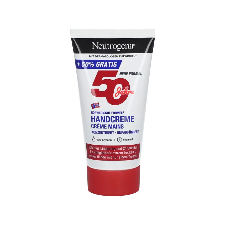 Neutrogena Handcrème Noorse Formule Zonder Parfum 50ml + 25ml gratis
