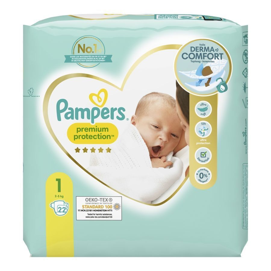 Pampers Premium Protection Pack S1 22