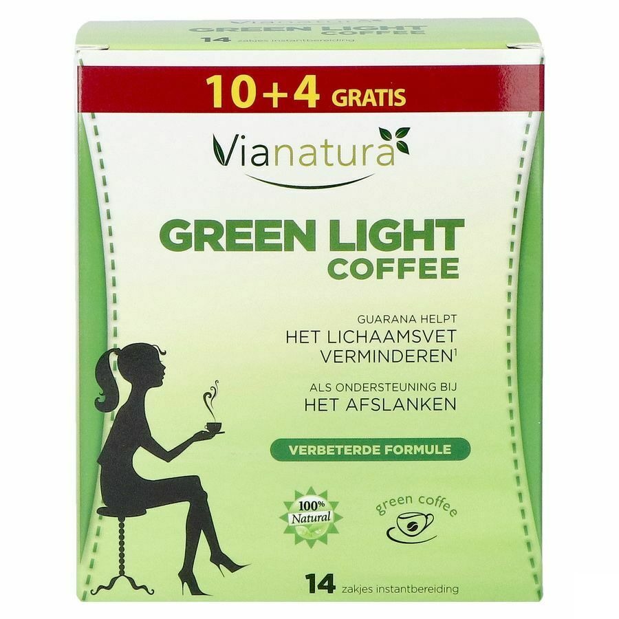 Vianatura Green Light Coffee Zakje 10+4 Gratis