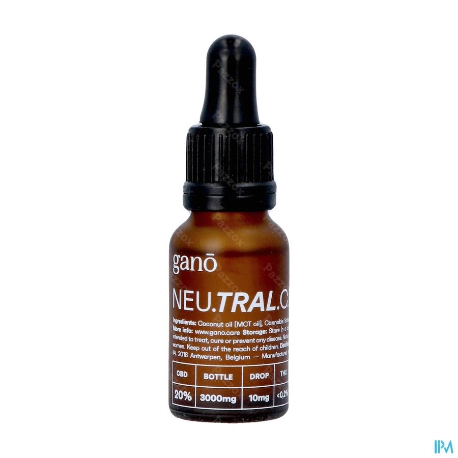 Gano Care Neutral 20% Cbd Olie 15ml