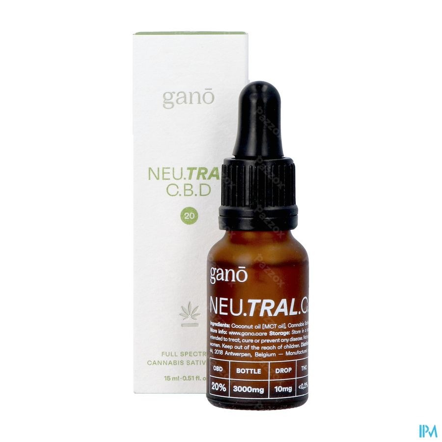 Gano Care Neutral 20% Cbd Olie 15ml