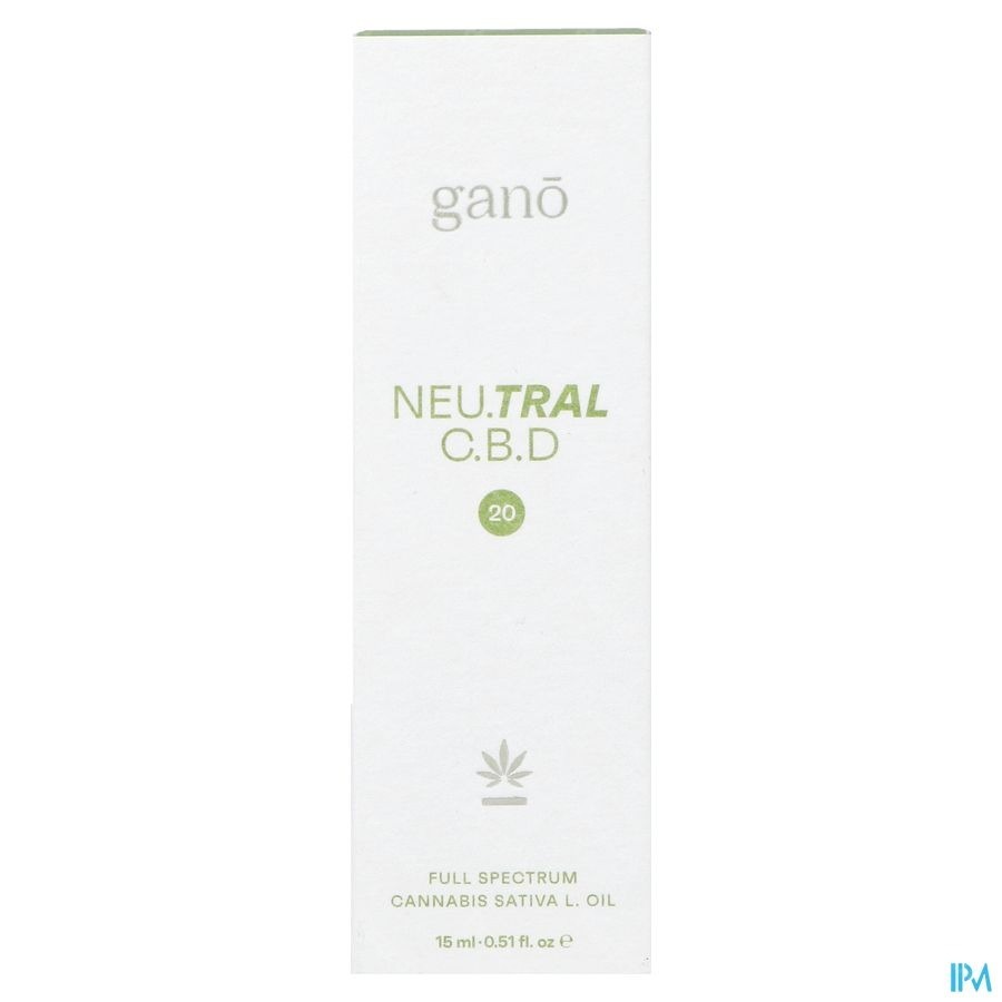 Gano Care Neutral 20% Cbd Olie 15ml