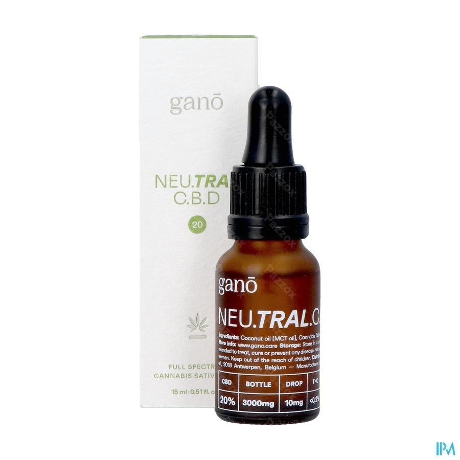 Gano Care Neutral 20% Cbd Olie 15ml