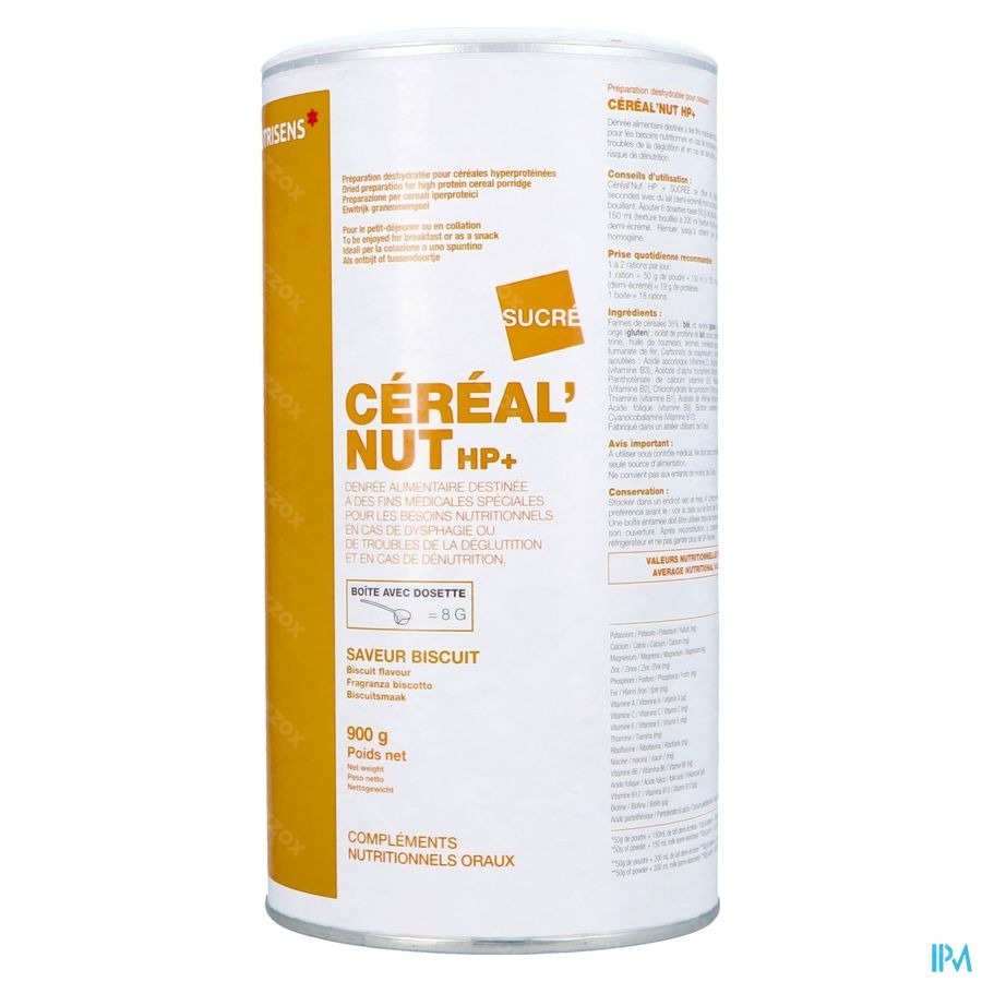 NUTRISENS CEREAL NUT HP+BT BISCUIT 900 G