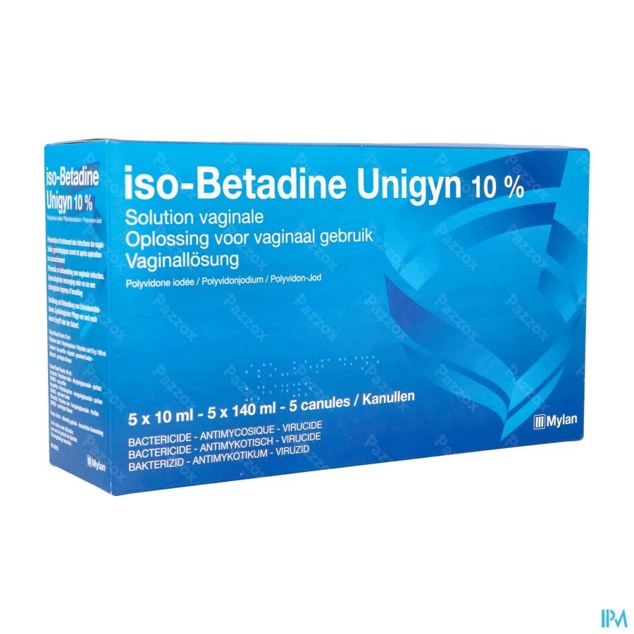 Iso Betadine Unigy 10% Vaginale Oplossing 5x10ml