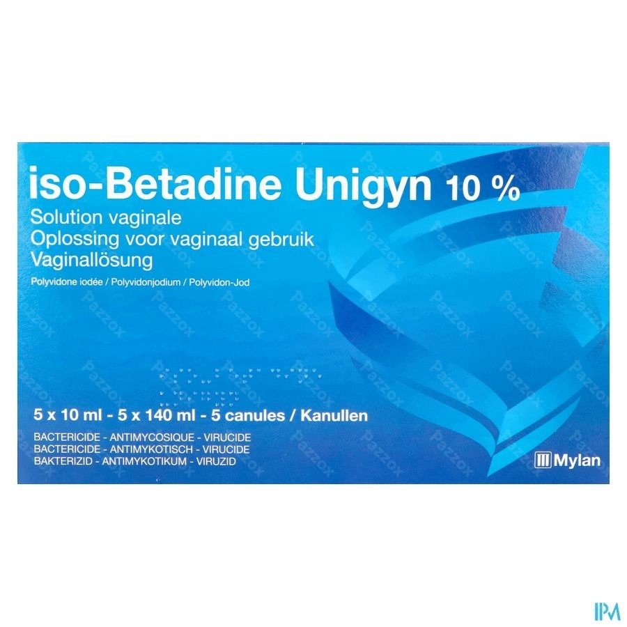 Iso Betadine Unigy 10% Vaginale Oplossing 5x10ml
