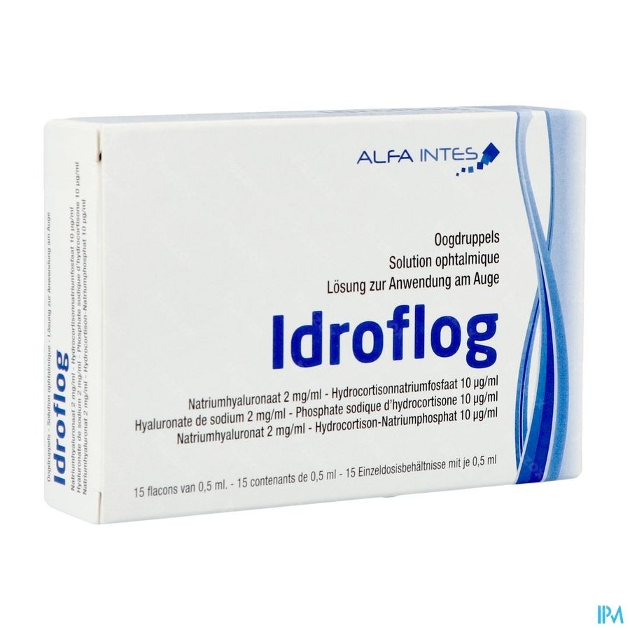 Idroflog Oogdruppels Fl 15x0,5ml