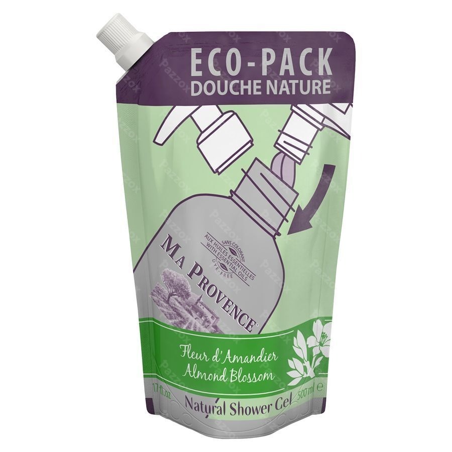 Ma Provence Douchegel Amandel Navulling 500ml