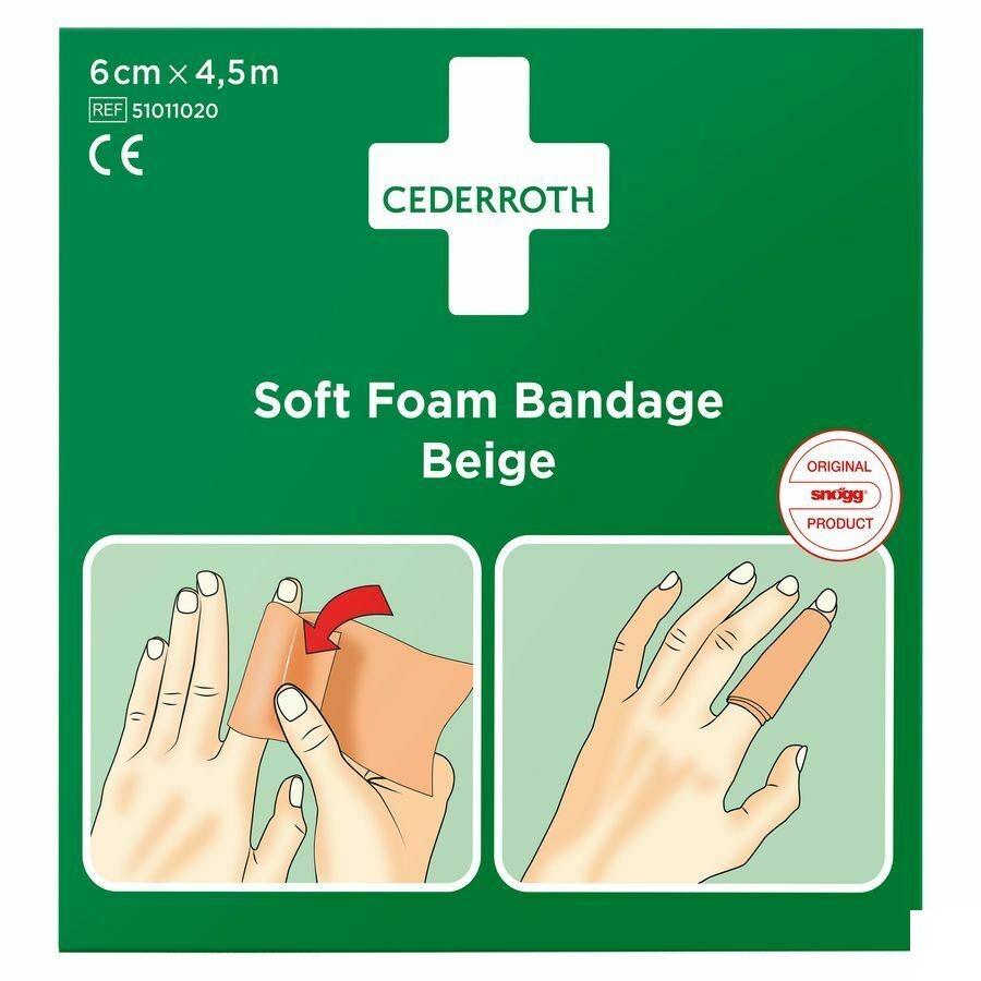 Cederroth Soft Foam Bruin 6cmx4,5m 51011020
